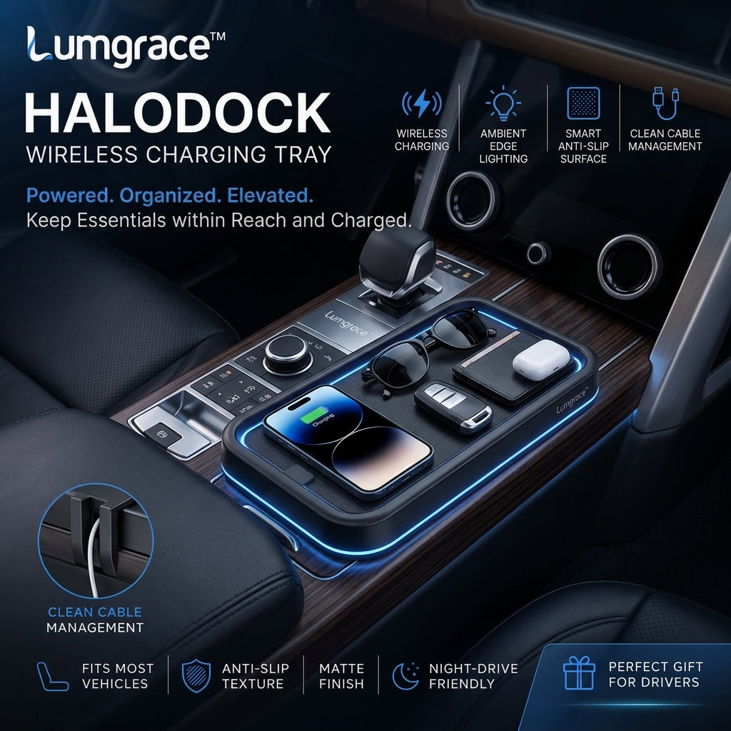 Lumgrace™ HaloDock Wireless Charging Tray